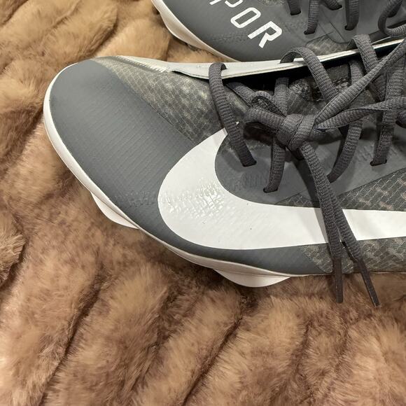 Nike React Vapor Ultrafly Elite 4 Grey White Baseball Cleats DN1792-005 Men’s 14 - Picture 7 of 13